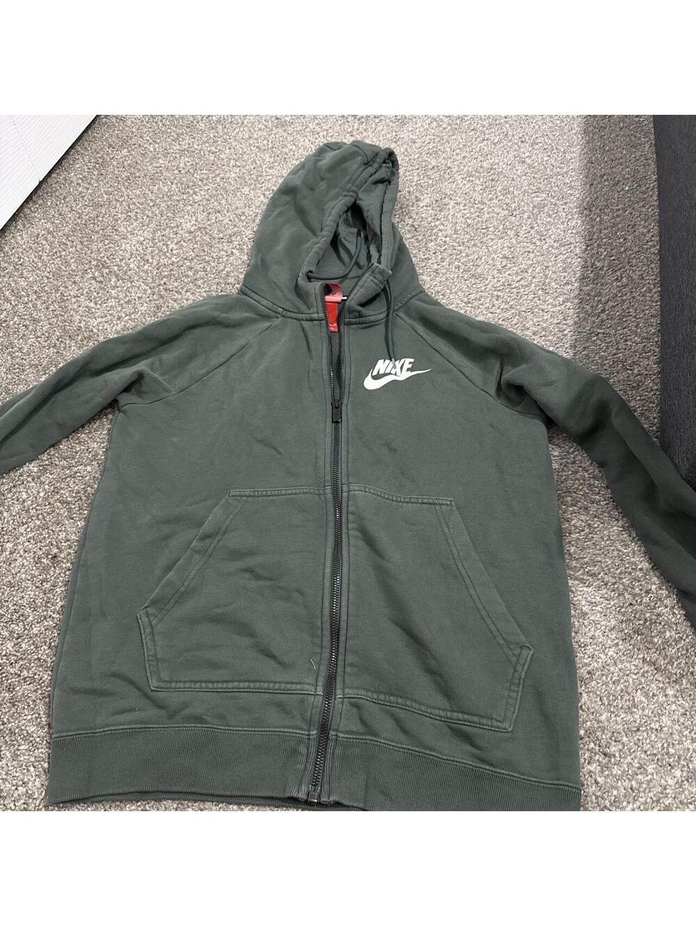 Nike Men's Green and Khaki Hoody